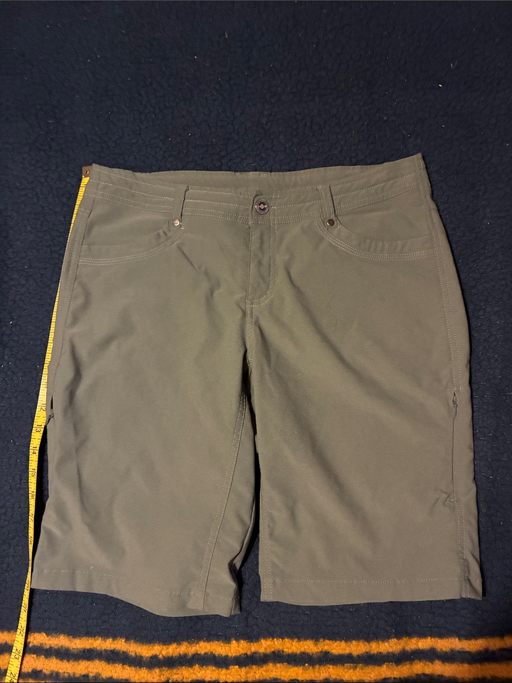 Men's Olive Green / gray Performance Shorts